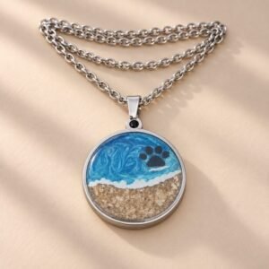 Dije Playa con Cenizas de Mascota