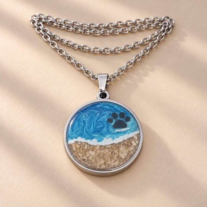Dije Playa con Cenizas de Mascota