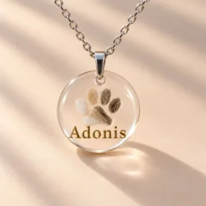 Dije Zeus Personalizado con Pelo de Mascota