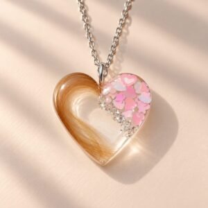 Dije Corazón Personalizado con Pelo de Mascota