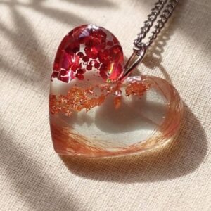 Dije Corazón Personalizado con Pelo de Mascota - imagen 2