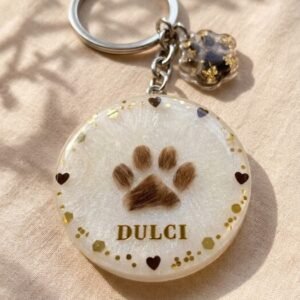 Llavero Personalizado con Pelo y Foto de Mascota - imagen 2